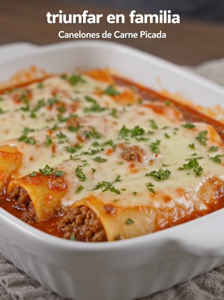 Canelones de Carne Picada: receta casera, cremosa y perfecta para triunfar en familia