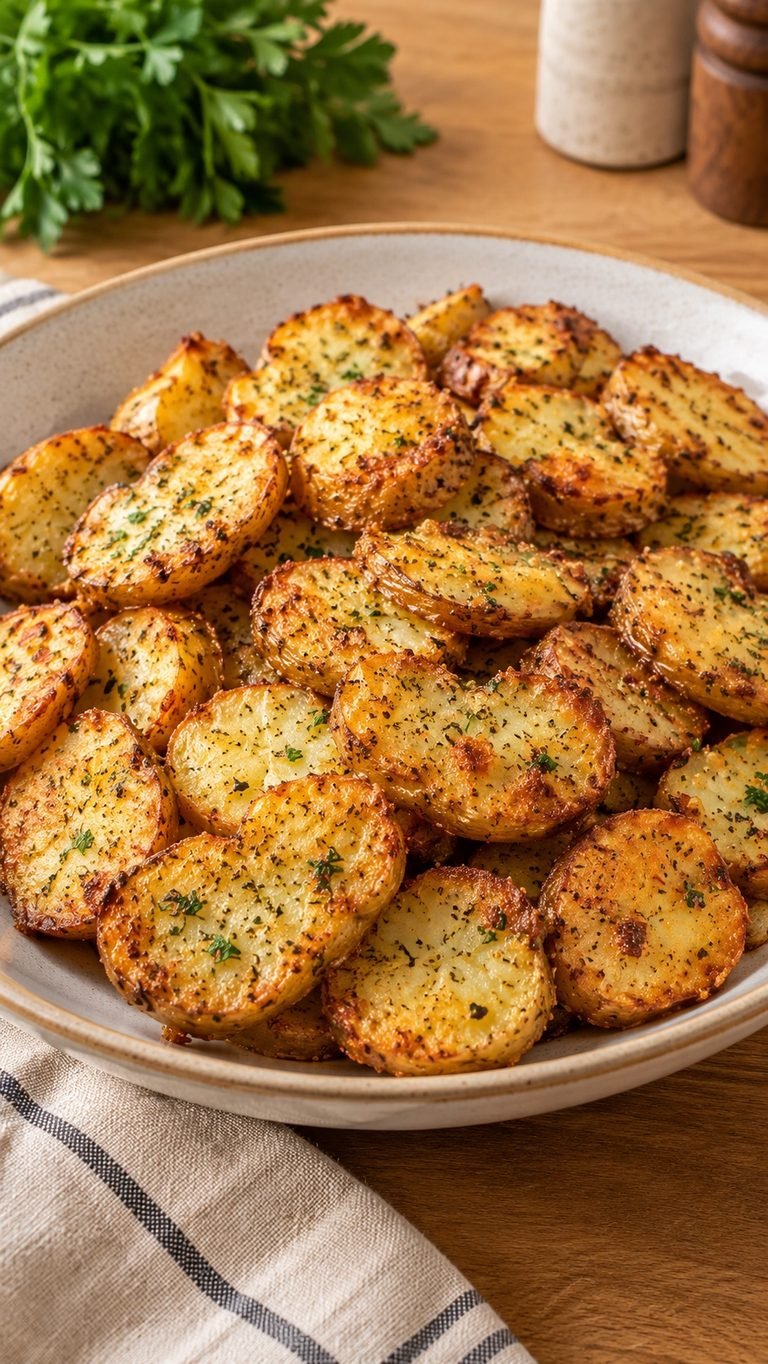 Crispy Air Fryer Sliced Potatoes: patatas doradas, crujientes y muy fáciles de hacer