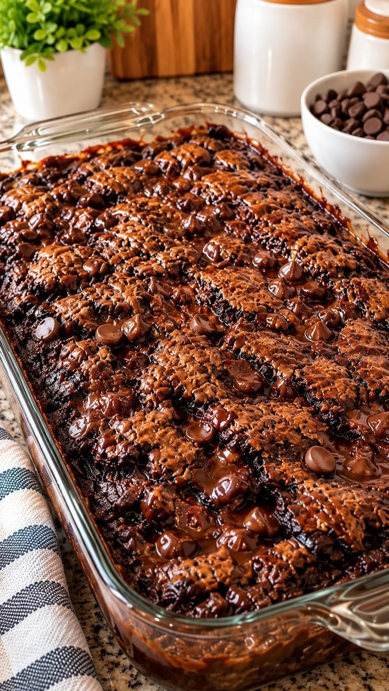 Chocolate Brownie Pudding Cake: un postre cremoso y decadente