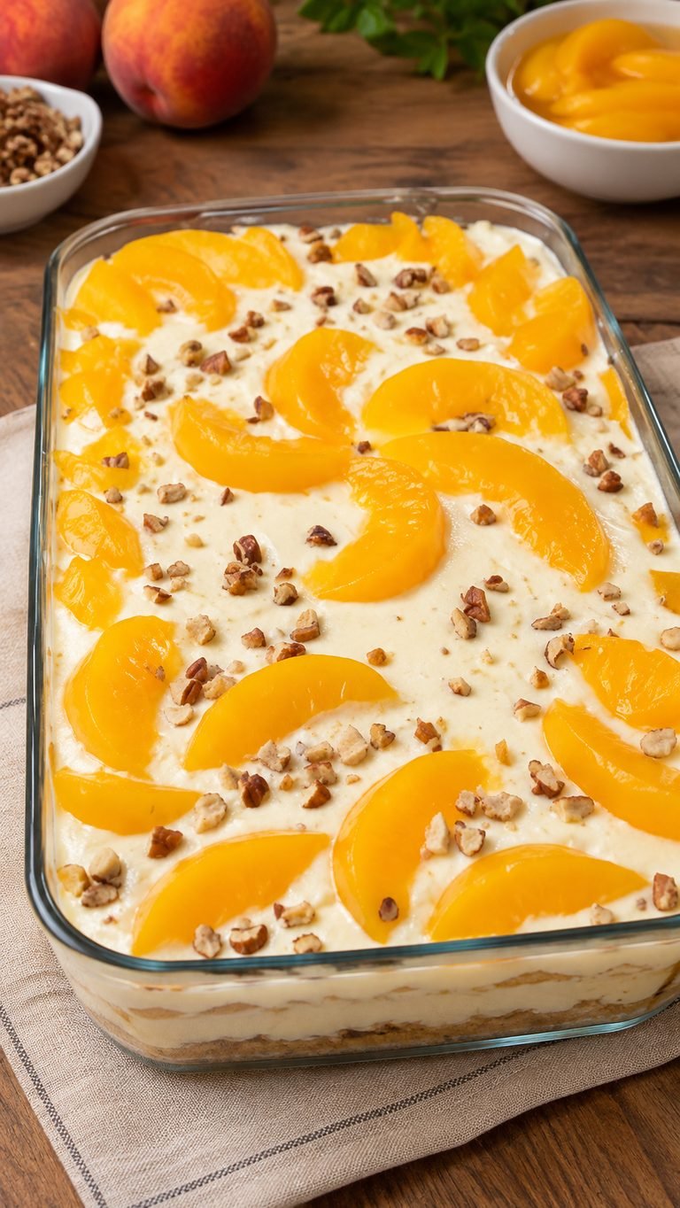 Así se Prepara Carlota de Durazno: postre frío, cremoso y muy fácil